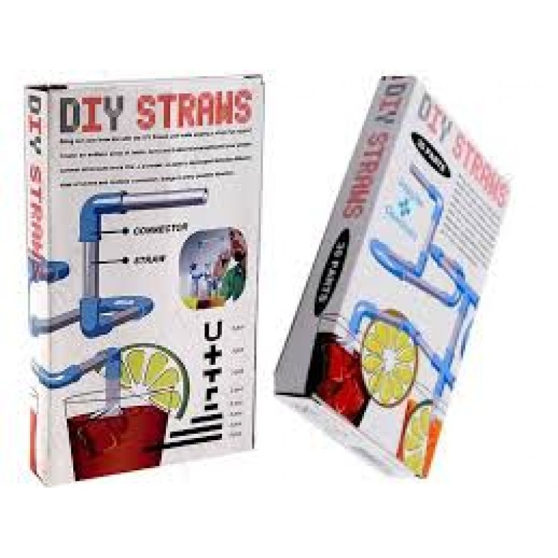 DIY Straw 30 Piece Set Novelty Connectable Drinking Game